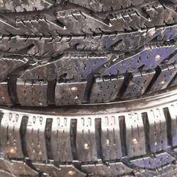 3 Hankook I Pike Studded Snow Tires 