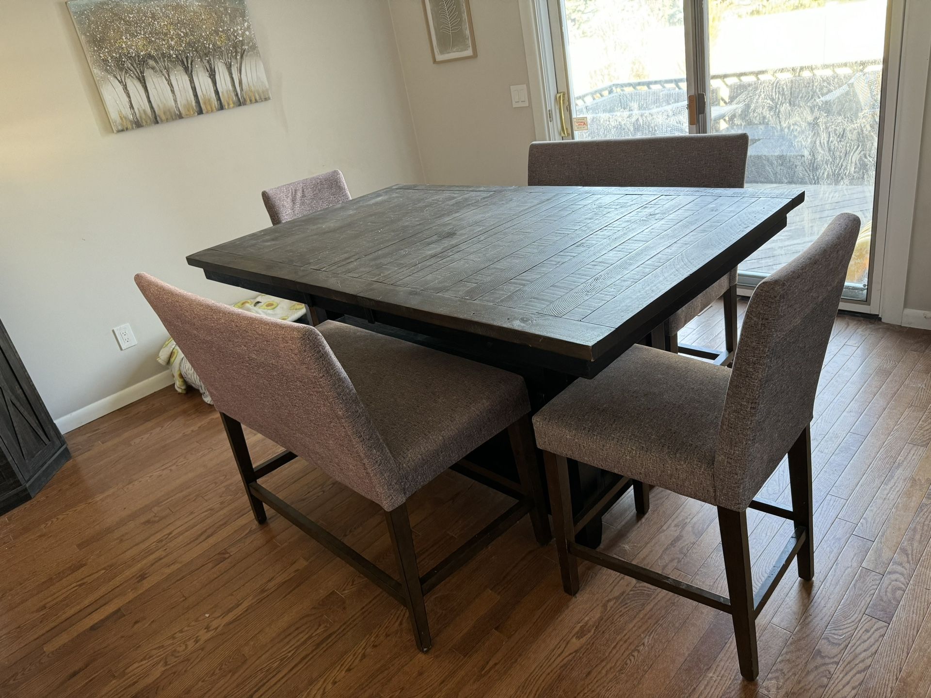 2 Pc Dining Set- Table And Corner Bar