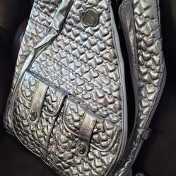 Tennis & Racket Backpack Silver