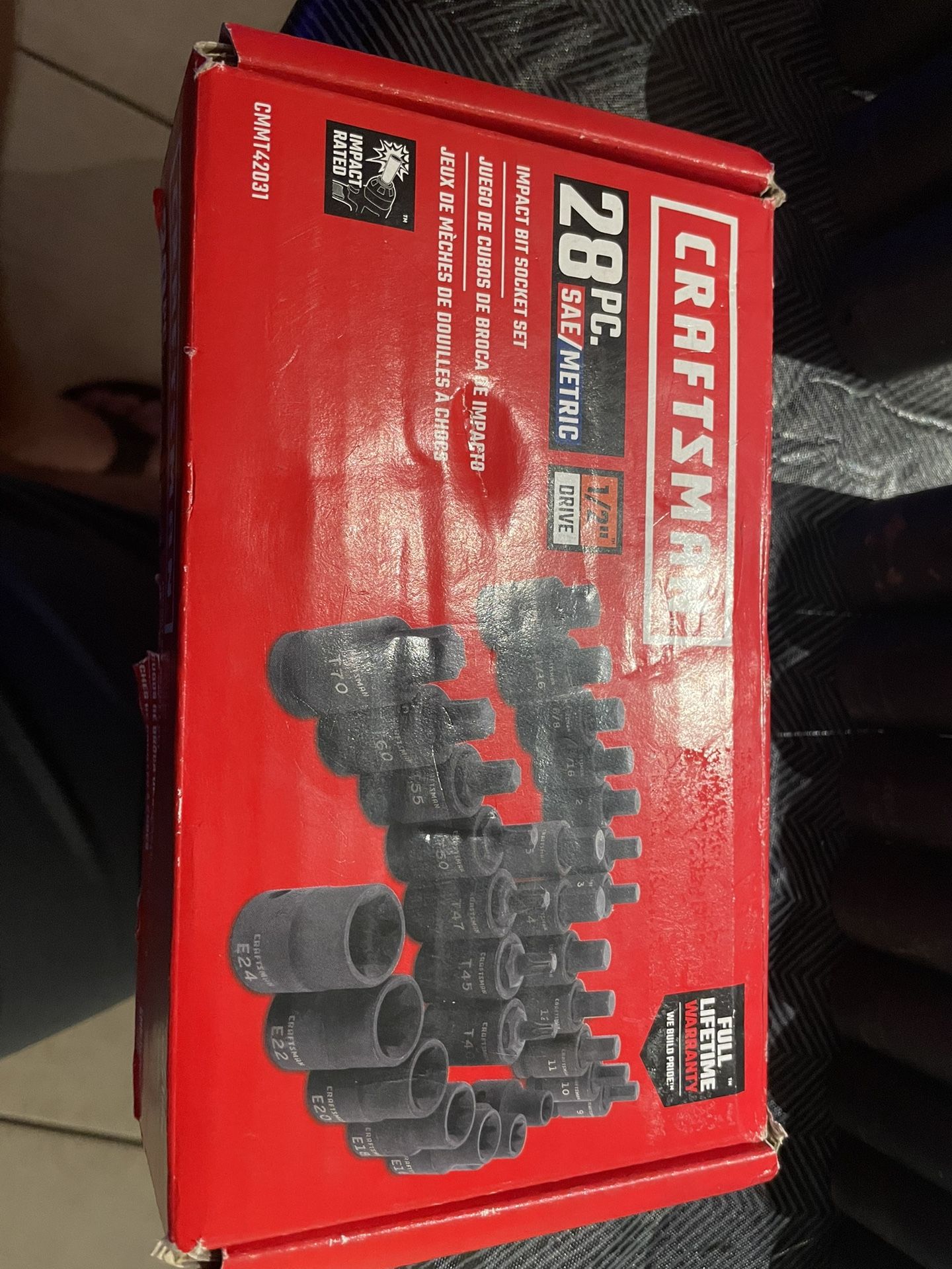 New Craftsman 28pc 1/2” drive impact Allen, Torx set $130 in n Lakeland local or shipping available
