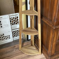 Corner Flower Shelf Or Bookshelf 
