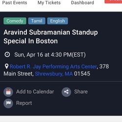 Aravind Subramanian Standup Special in Boston