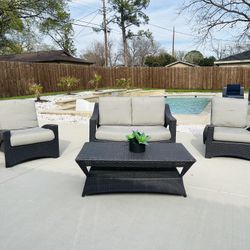 Outdoor Patio Set With Sunbrella Cushions
