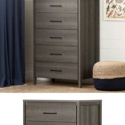 gray 6 drawer chest of drawers 
