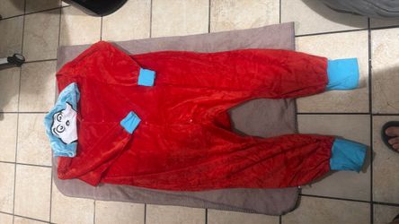 Dr. Seuss Thing One Two Adult Onesie