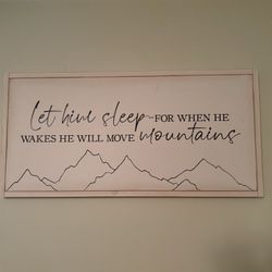 Wooden nursery/boys room sign