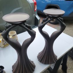 Ebony Treasures Candle Holders