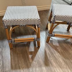 Brand new barstools - rattan and bamboo