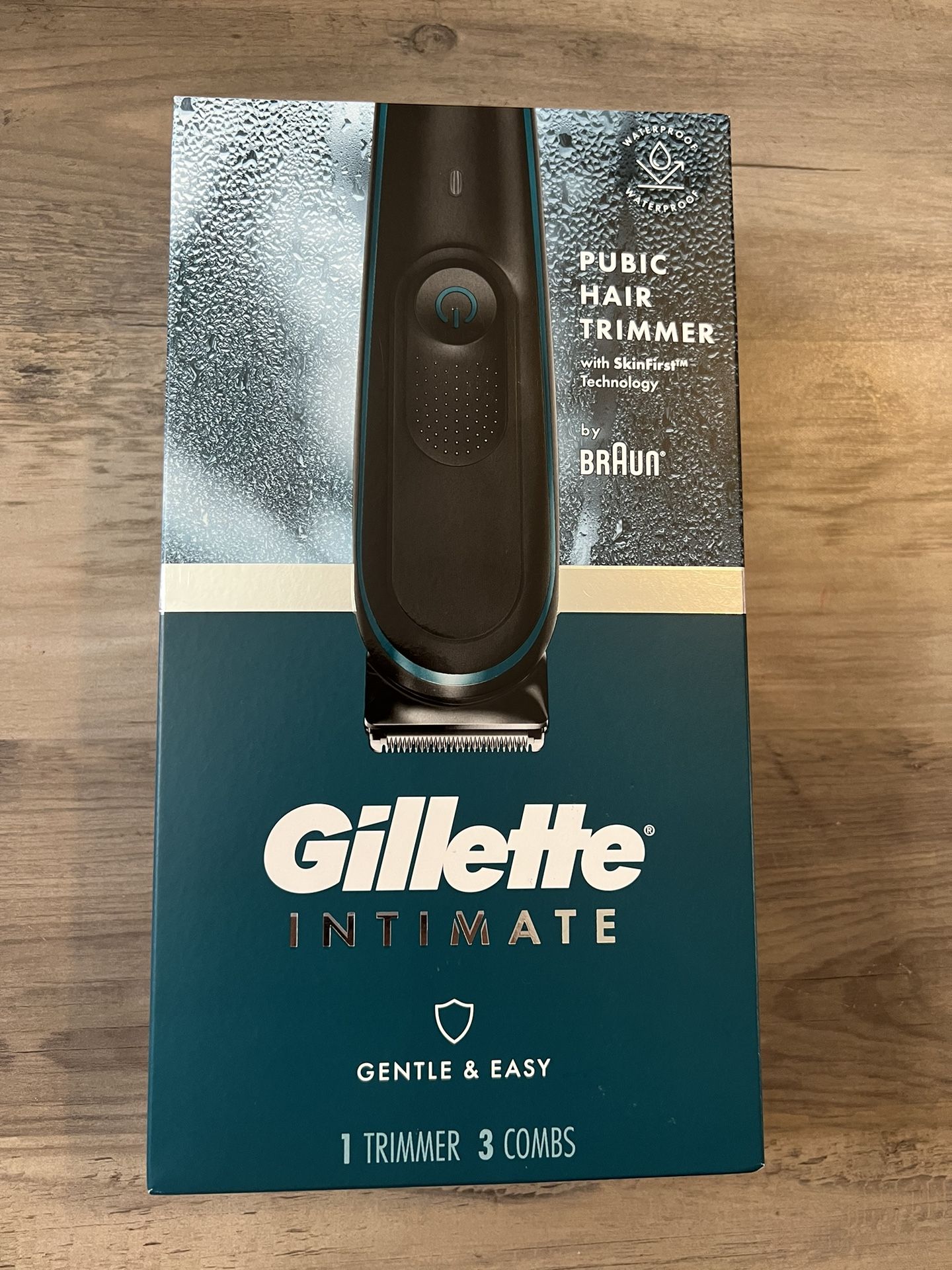 [NEW] Gillette Intimate Electric Hair Trimmer for Men, Waterproof Body Groomer, Black