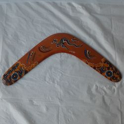 Boomerang Wood 14 Inch Australian Authentic Kangaroo Outback Design