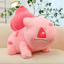 GIANT Pokemon Bulbasaur Heart Pink Plush