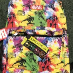 MARVEL WATERCOLOR APPEARANCE BACKPACK NEW W TAGS