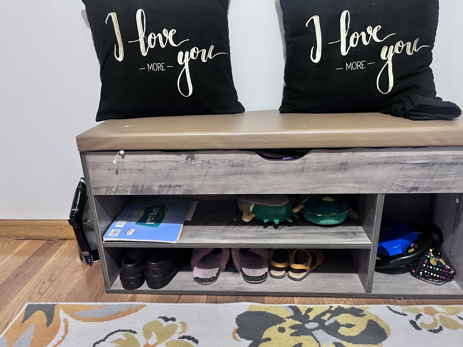 Shoes Rack With Storage On Top