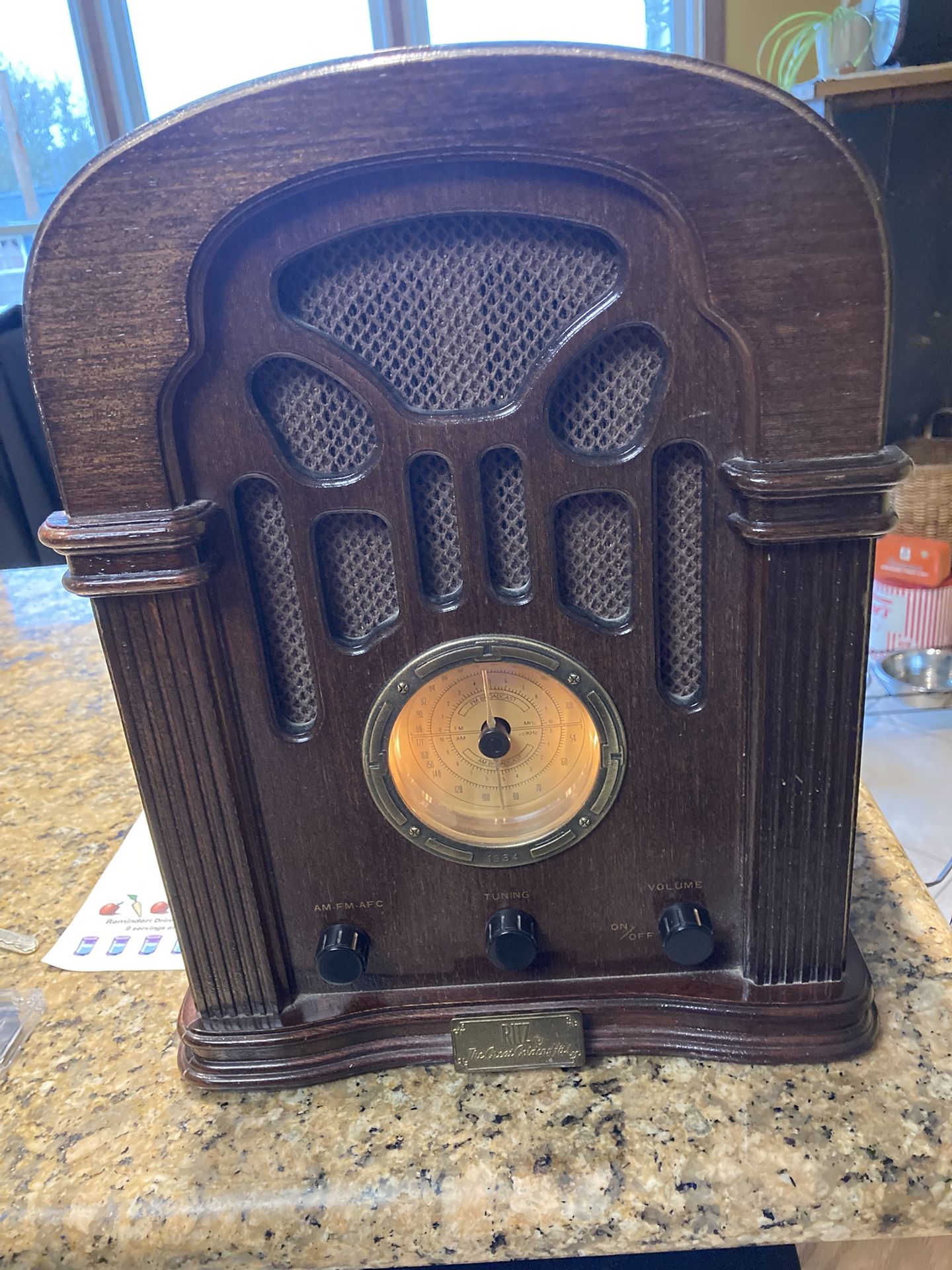 Vintage Ritz 411A Radio Cassette Player Wood Case The Great Golden Hit