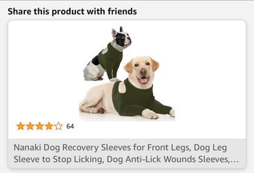 Dog Recovery Sleeves - Medium