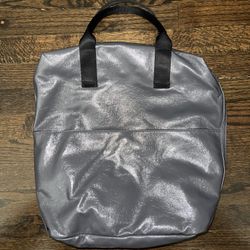 Fabletics Silver Synthetic Leather Women’s Backpack