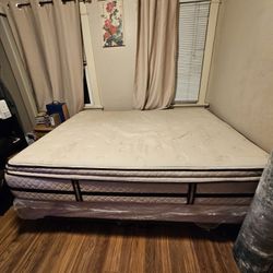 Organicotton Queen Matress with Box Spring and Frame