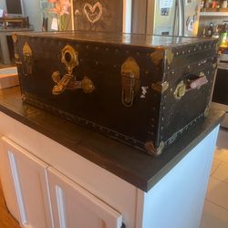 BLACK antique chest