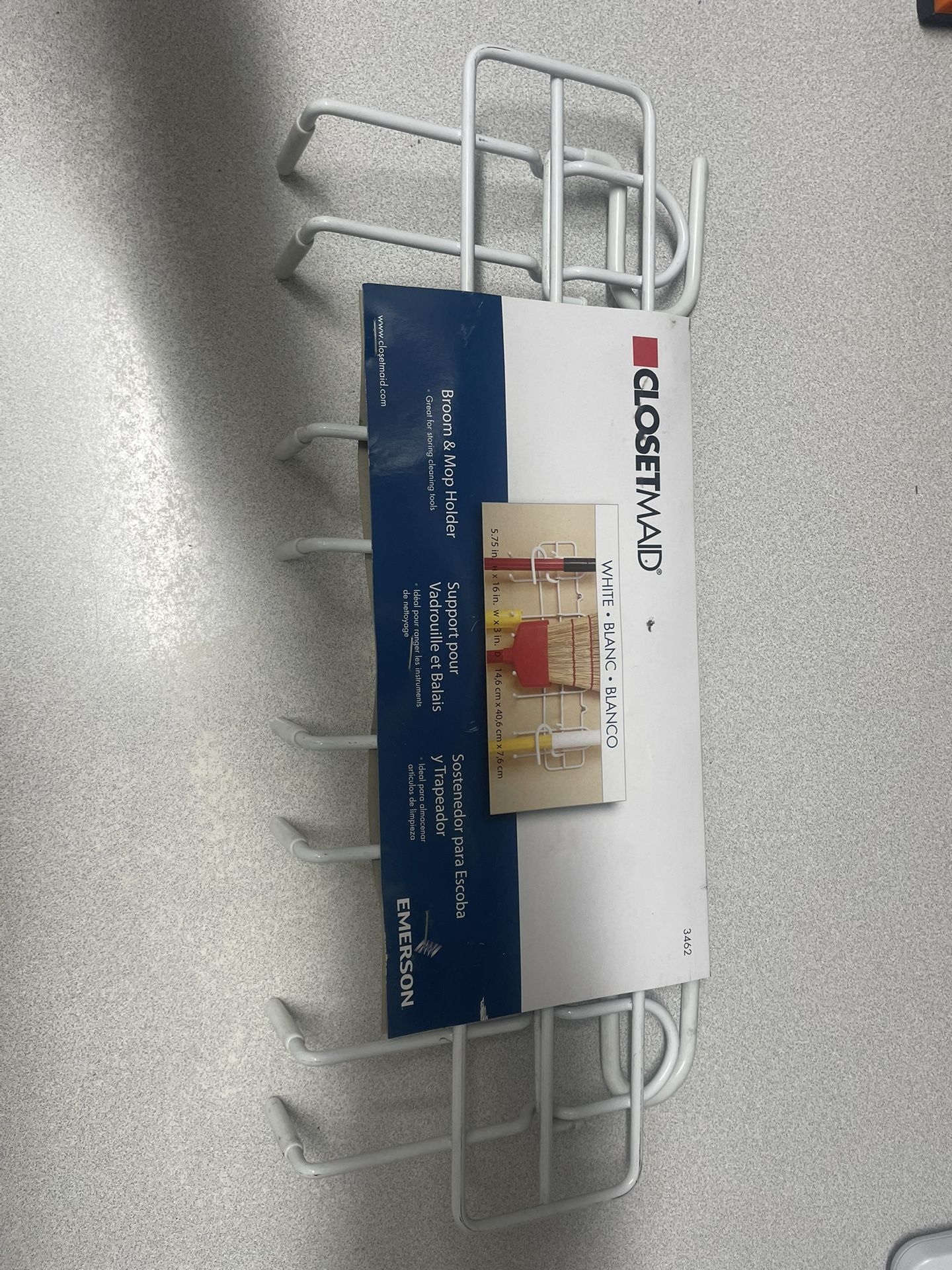 NEW ClosetMaid Broom & Mop Holder