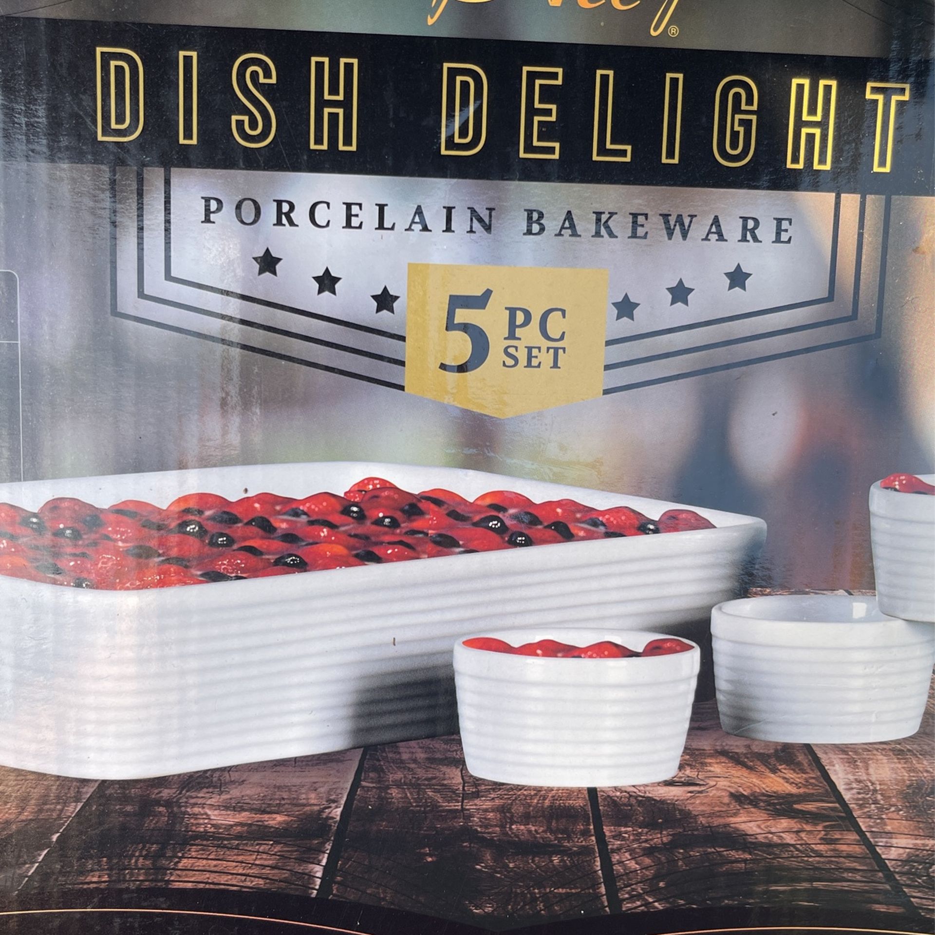 Porcelain Bakeware 5 Piece Set