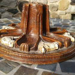 Vintage Syroco Pipe Stand Western Theme