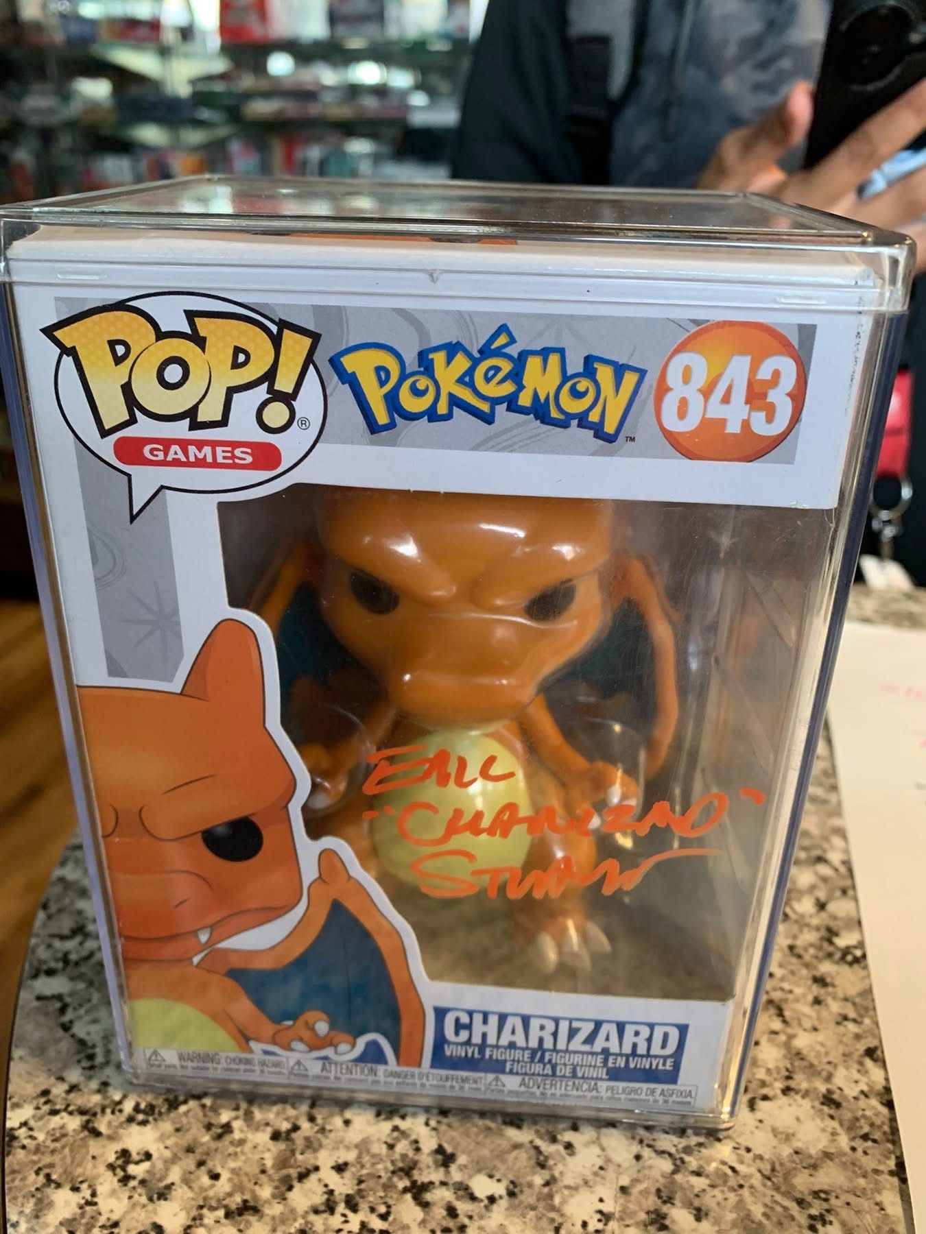 Autographed Pokemon Charizard Funko Pop