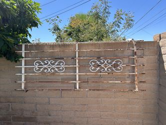 Vintage Rusty Gate Display She-Shed Wall Piece