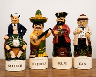 Alberta’s Mold ceramic figural liquor decanter