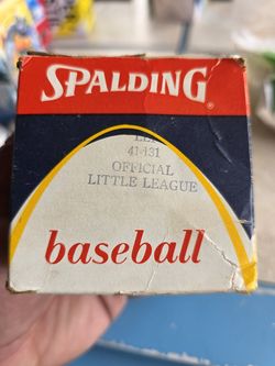 Spalding Official Little League Baseball 41-131 New Unused With Original Box