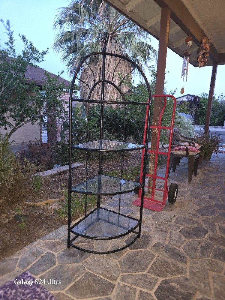 3 Tier Glass Corner Shelf