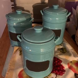 Great Condition Set Of 3 Canisters