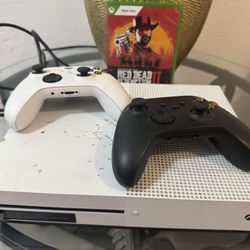 X Box One Series 5 , Plus 2 Controls And Red Redemption 