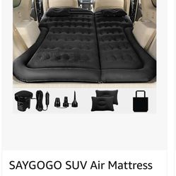 SAYGOGO SUV Air Mattress Camping Bed Cushion Pillow