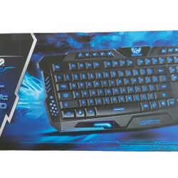 3 Color LED Backlight USB Wired illuminated Game Gaming Keyboard PC