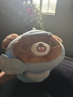 Rilankkuma Bear In Blue Dinosaur Costume