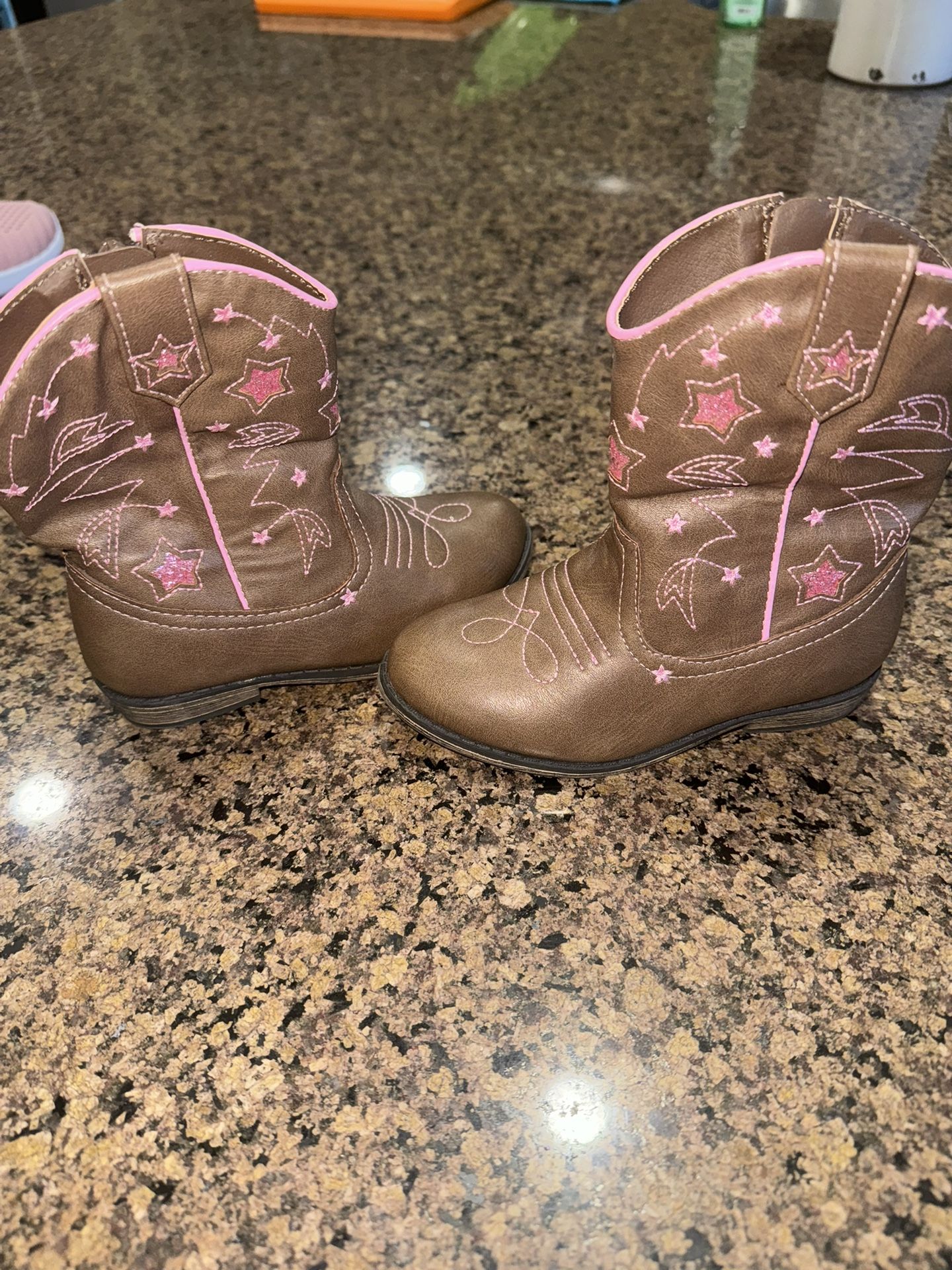 Girl Kids Cowboy Boots Size 9