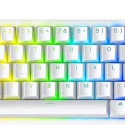 Razer Huntsman Mini 60% Gaming Keyboard: Fast Keyboard Switches - Clicky Optical Switches - Chroma RGB Lighting - PBT Keycaps - Onboard Memory - Mercu