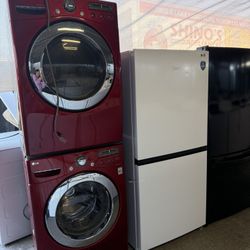 LG Front Load Washer And Gas Dryer Stackable 27 Wide 63 Tall