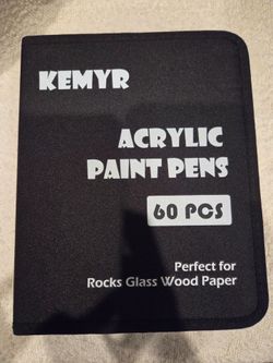 Kemyr Acrylic Paint Pens 60-Piece Set
