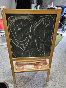ikea chalkboard easel for kids