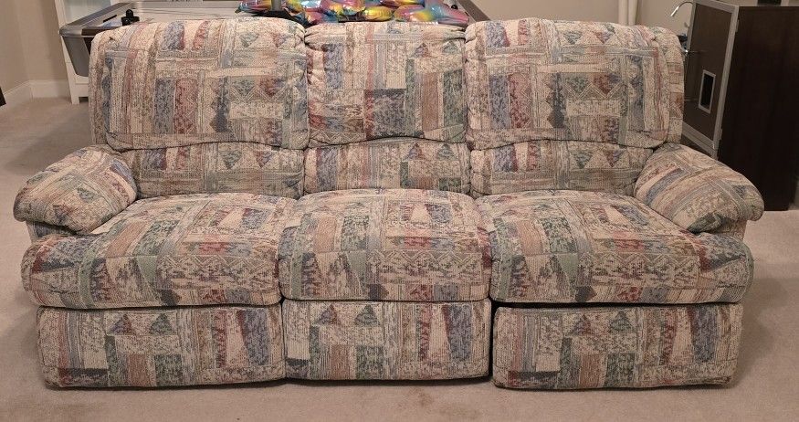 NOW $50 OFF!! Super comfy reclining couch!!