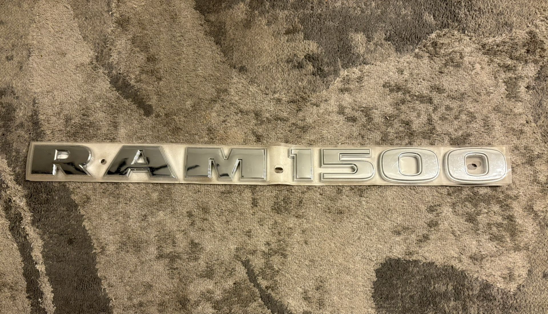 09-21 RAM 1500 Front Door Left & Right Letter Emblem Badge Nameplate Chrome