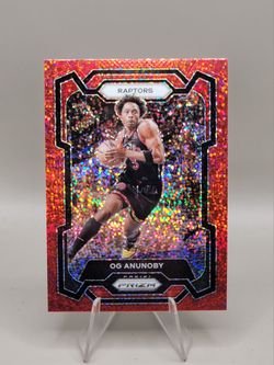 Og Anunoby Red Sparkle & Rated Rookie Cards
