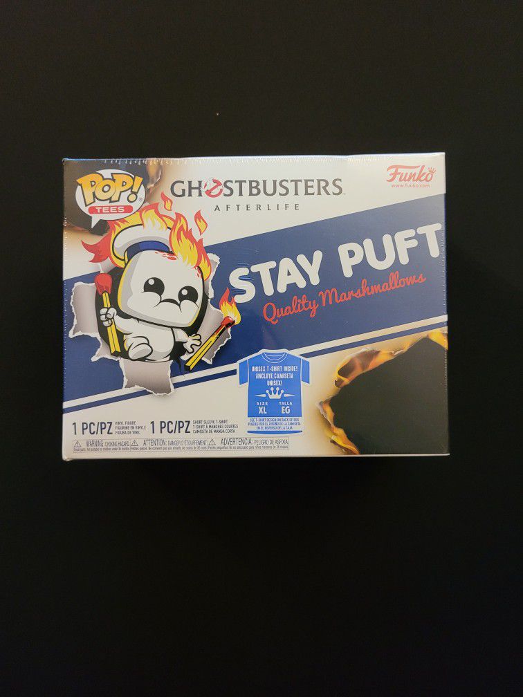 Stay Puft Funko Pop With T Shirt Sealed XL Ghostbusters