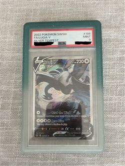 PSA 9 Lugia V Full Art Silver Tempest #186