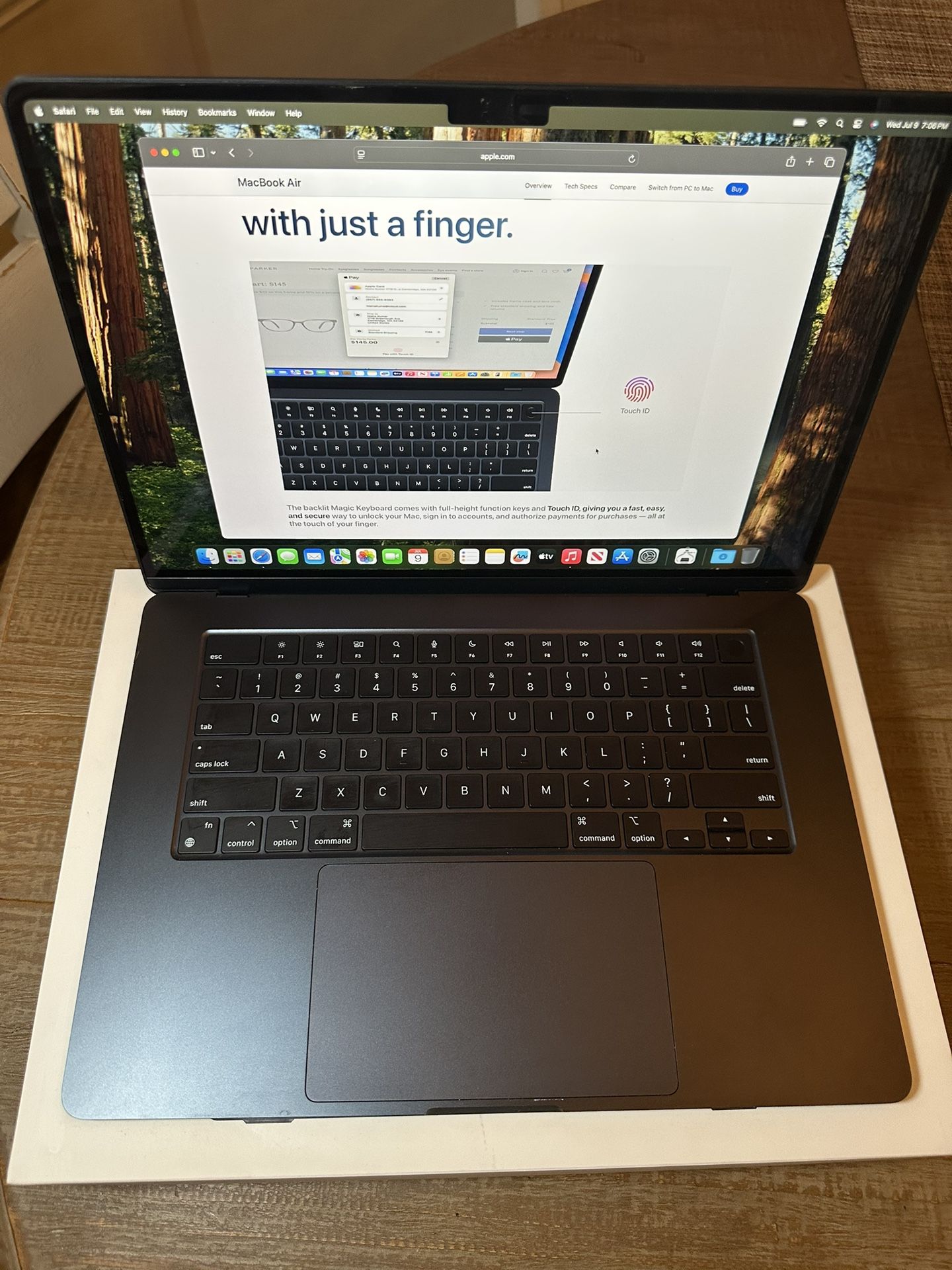 Like New 2023 M2 15” MacBook Air 100% Battery