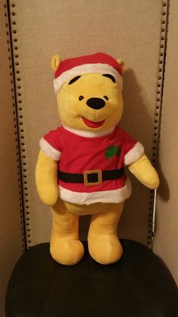 Winnie The Pooh Santa Claus Christmas Doll