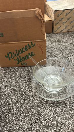 Original Vintage Princess House Bowl dish and spoon 3pk