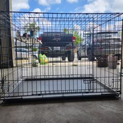 48inch collapsible metal dog crate