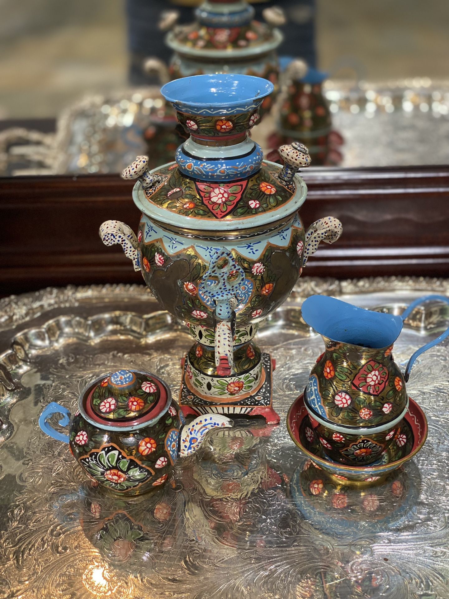 Persian (possibly Russian) Samovar Tea Set